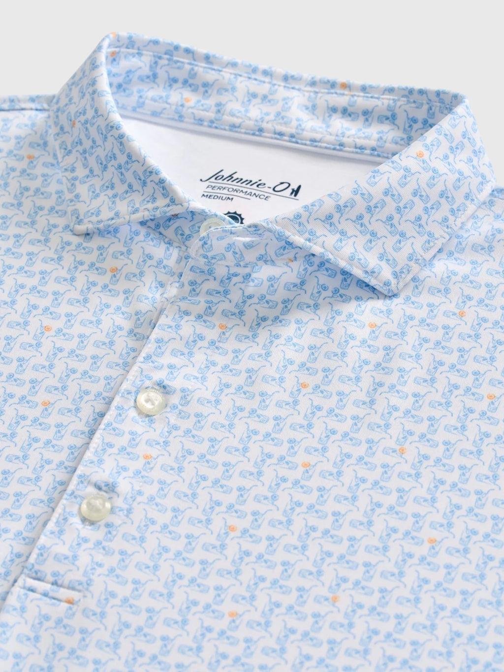 Johnnie-O Men's Minty Performance Jersey Polo - Saint Bernard