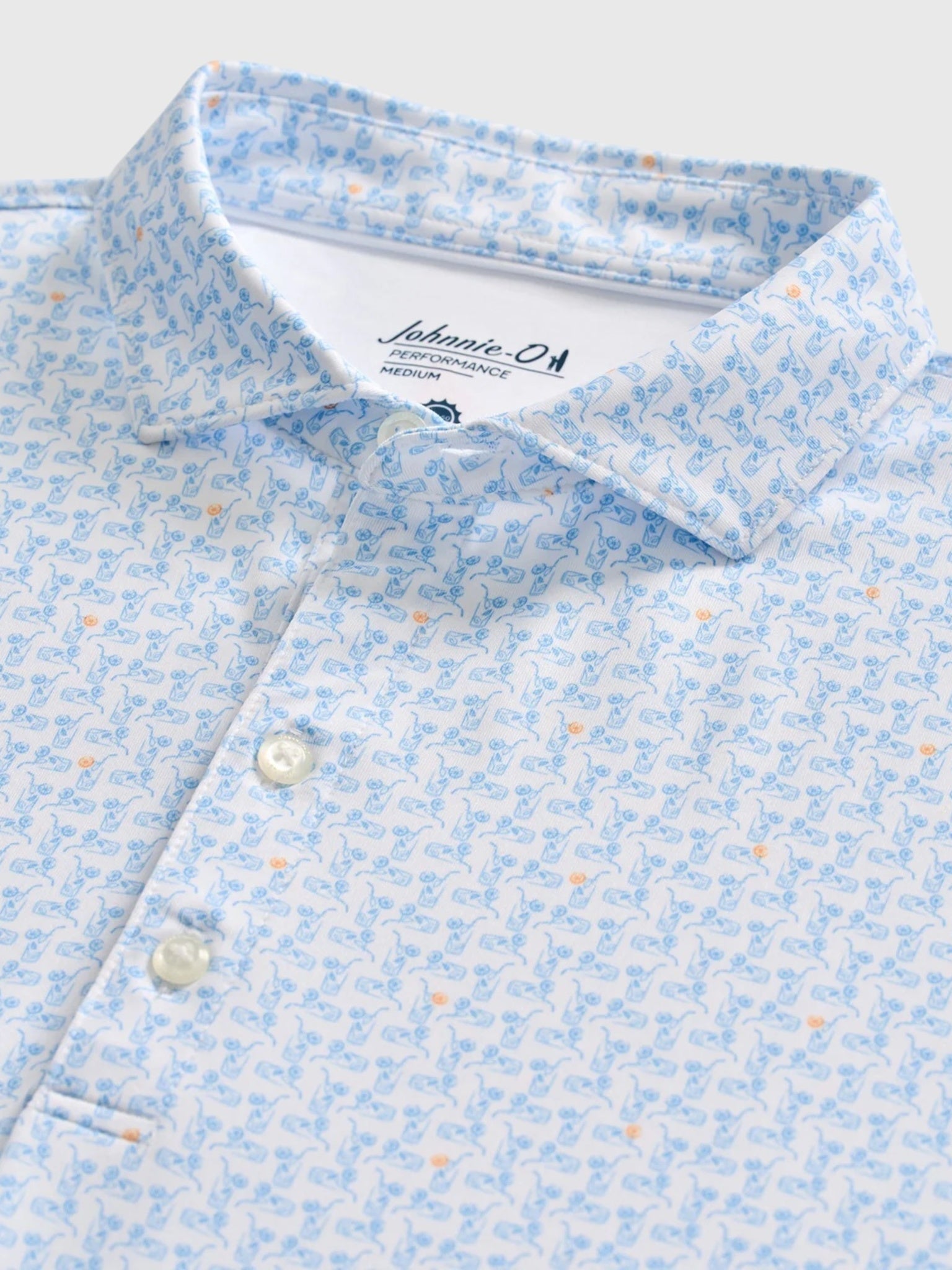 Johnnie-O Men's Minty Performance Jersey Polo - Saint Bernard