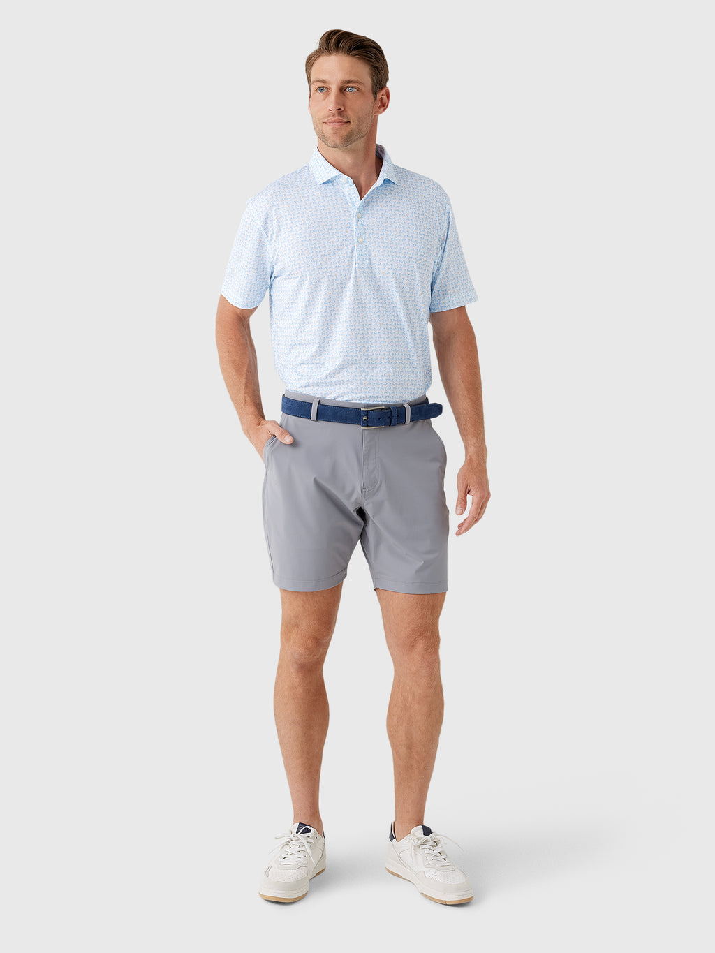 Johnnie-O Men's Minty Performance Jersey Polo - Saint Bernard