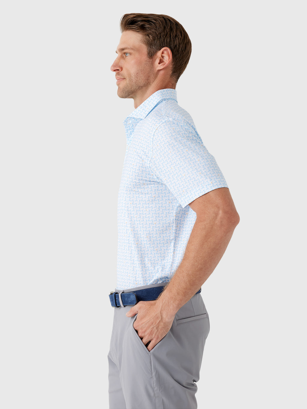 Johnnie-O Men's Minty Performance Jersey Polo - Saint Bernard