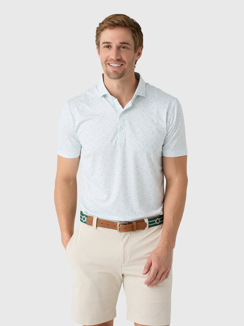 Johnnie-O Men's Barbacoa Printed Performance Jersey Polo