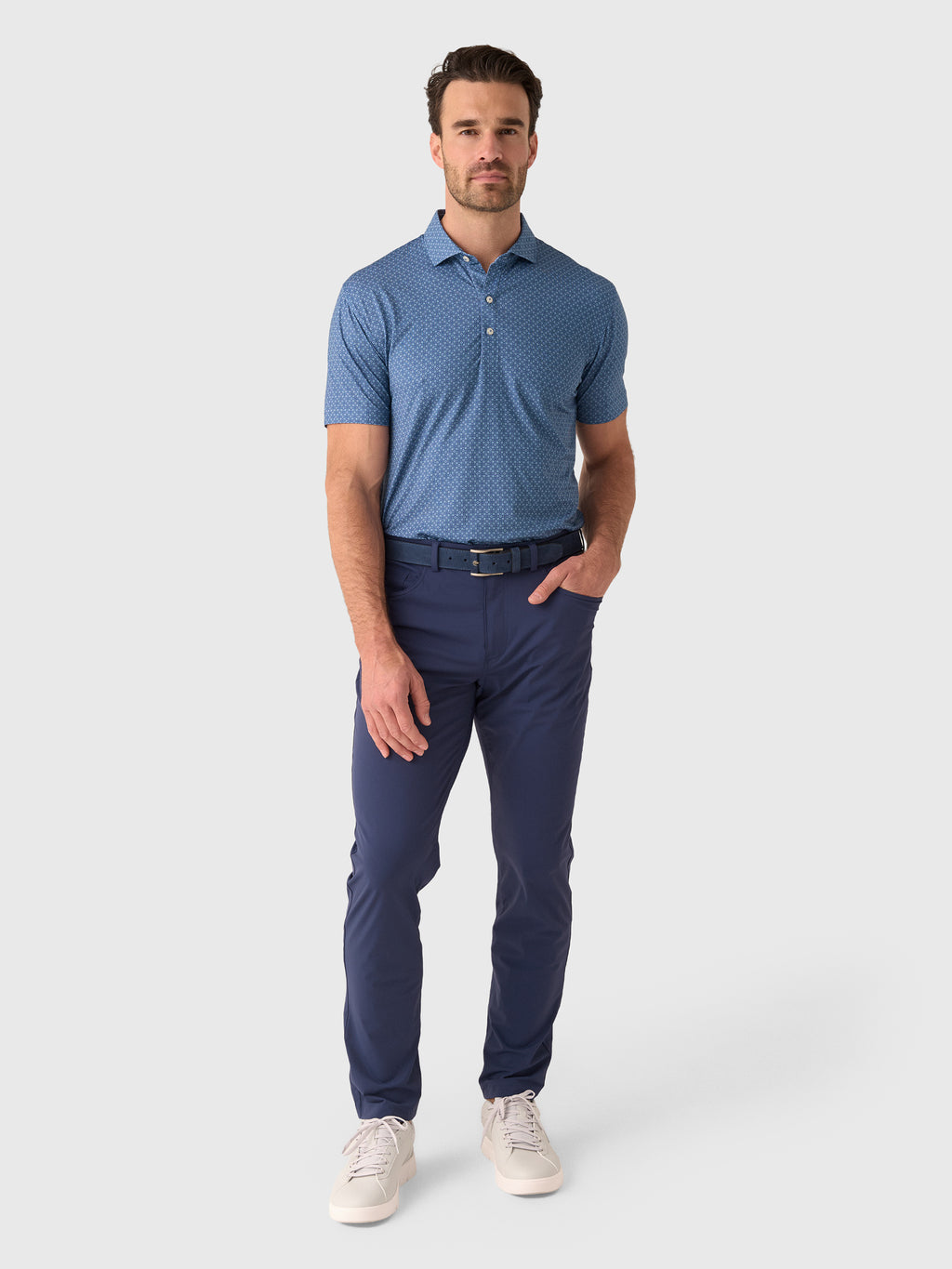 Johnnie-O Men's Torres Performance Jersey Polo - Saint Bernard