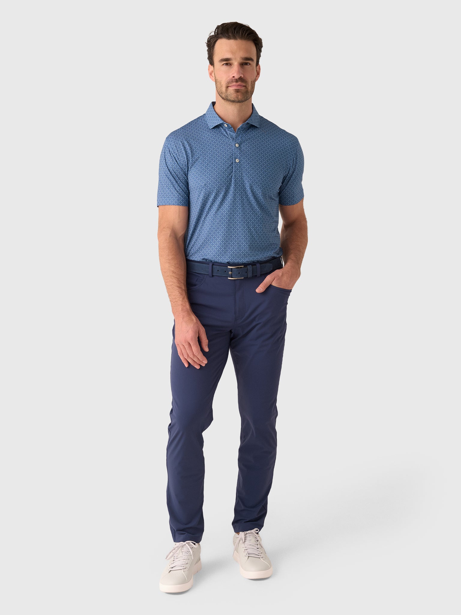 Johnnie-O Men's Torres Performance Jersey Polo - Saint Bernard