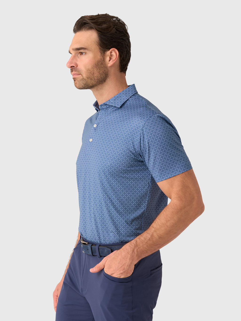 Johnnie-O Men's Torres Performance Jersey Polo - Saint Bernard