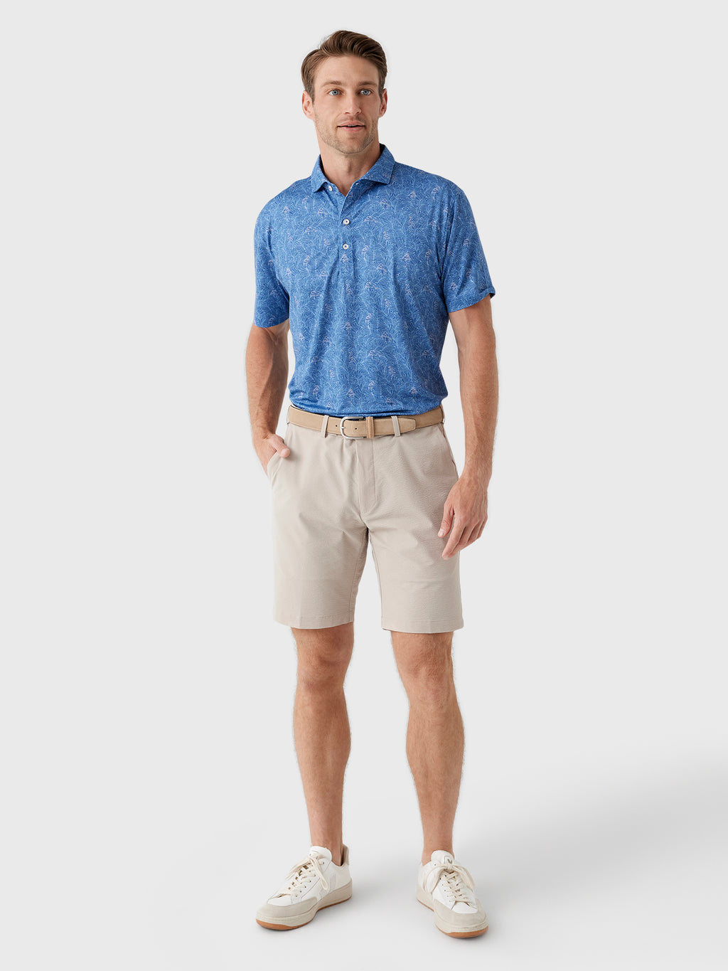 Johnnie-O Men's Osmond Performance Jersey Polo - Saint Bernard