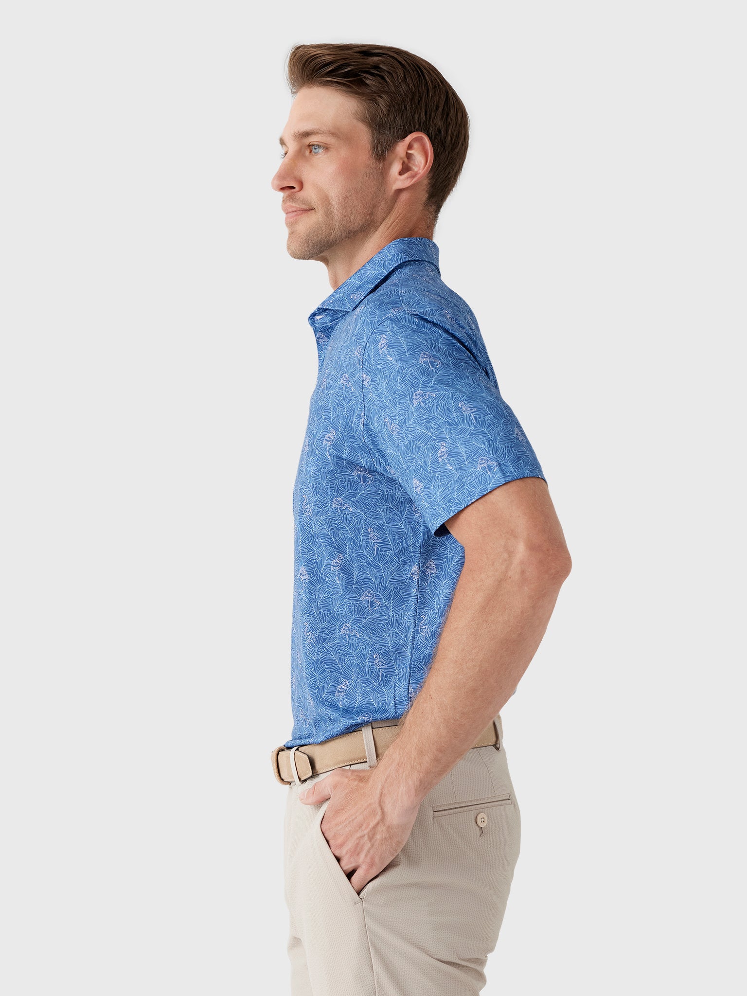 Johnnie-O Men's Osmond Performance Jersey Polo - Saint Bernard