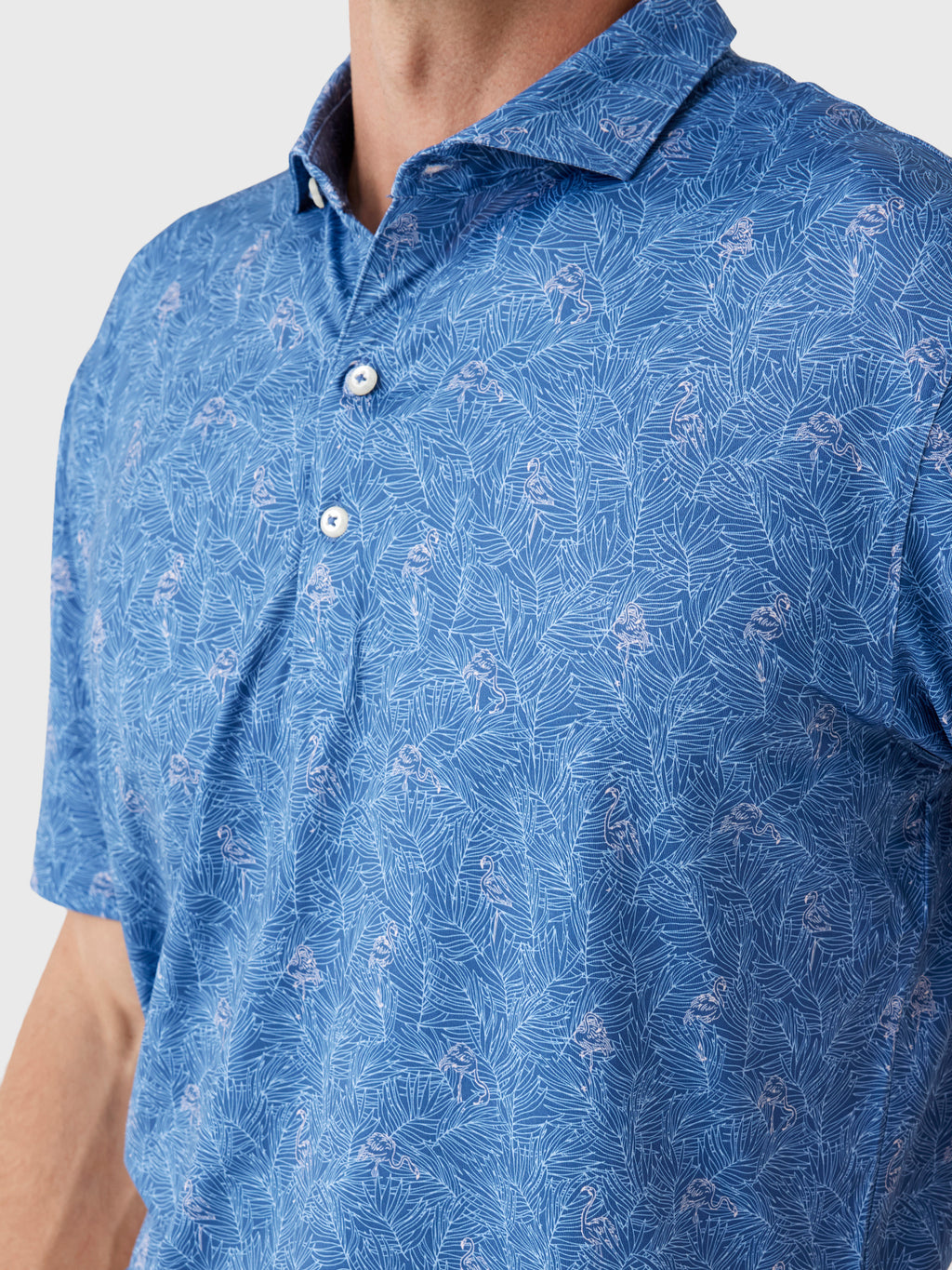 Johnnie-O Men's Osmond Performance Jersey Polo - Saint Bernard