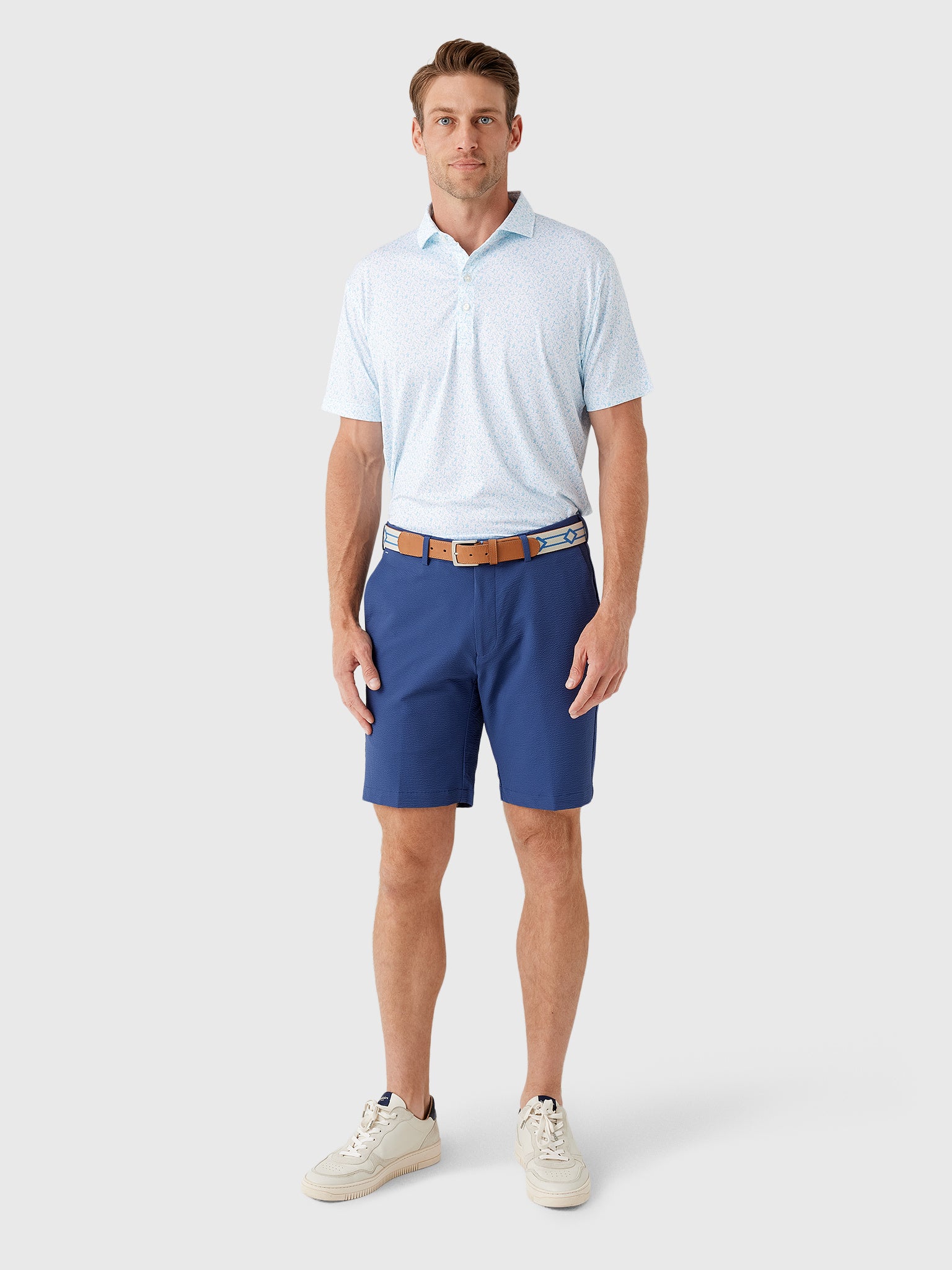 Johnnie-O Men's Beach Break Performance Jersey Polo - Saint Bernard