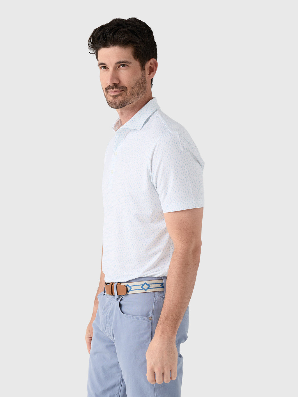 Johnnie-O Men's Marina Performance Jersey Polo - Saint Bernard