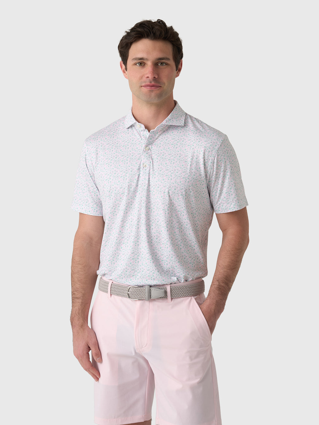 Johnnie-O Men's Marietta Featherweight Performance Polo - Saint Bernard