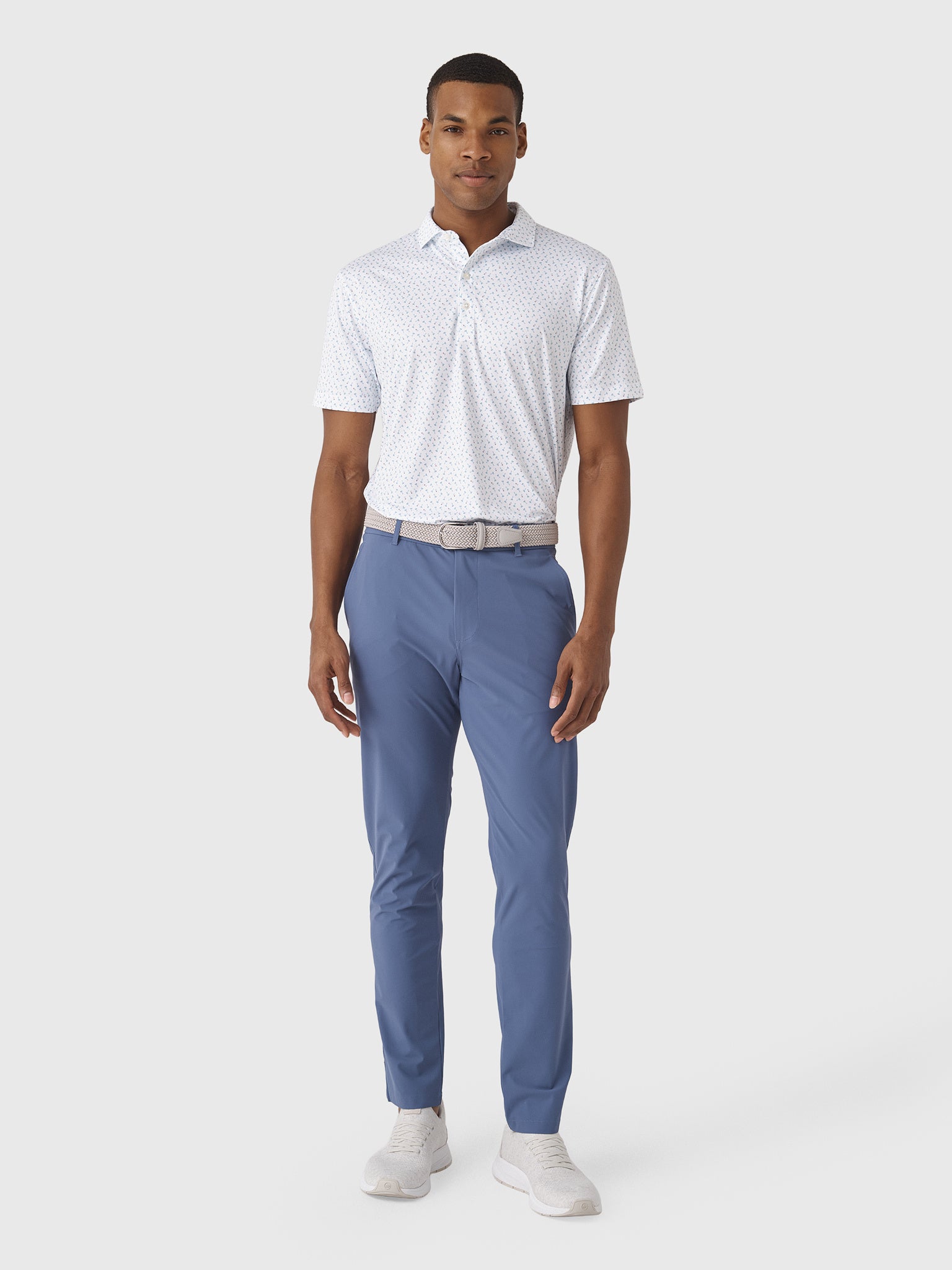 Johnnie-O Men's Tini Dancer Featherweight Performance Polo - Saint Bernard