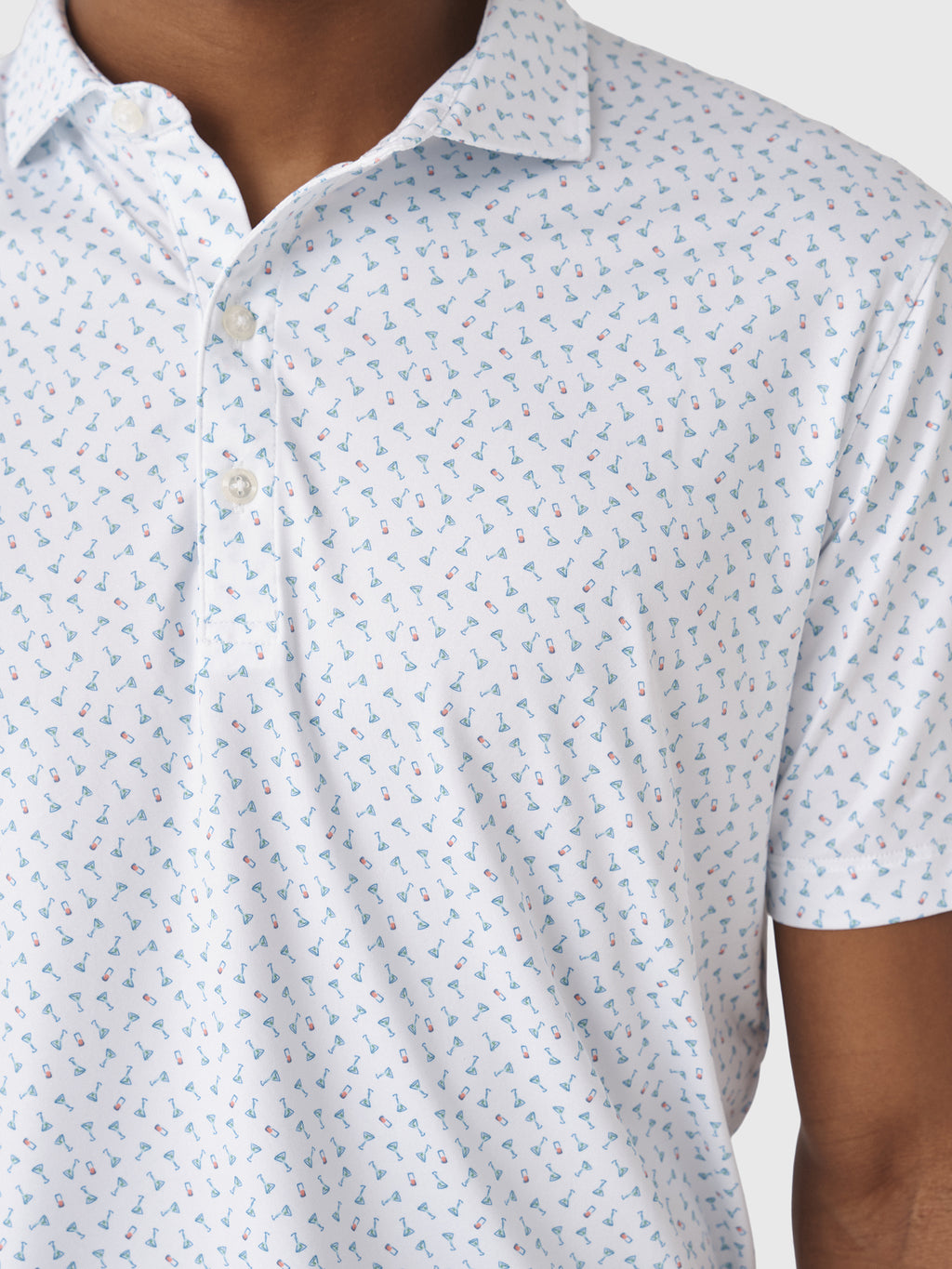 Johnnie-O Men's Tini Dancer Featherweight Performance Polo - Saint Bernard