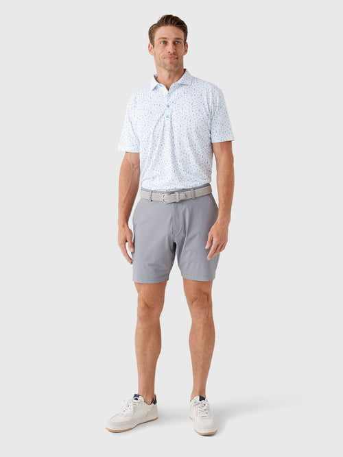Johnnie-O Men's Burgers 'N Beers Performance Mesh Polo