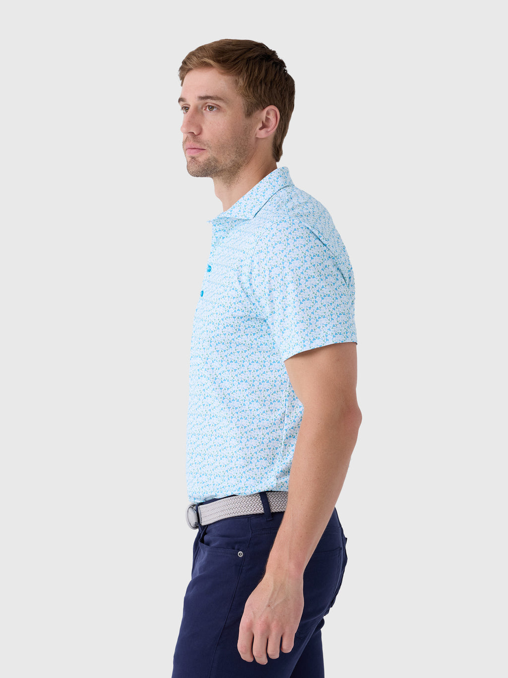 Johnnie-O Men's Cocktail Time Performance Mesh Polo - Saint Bernard
