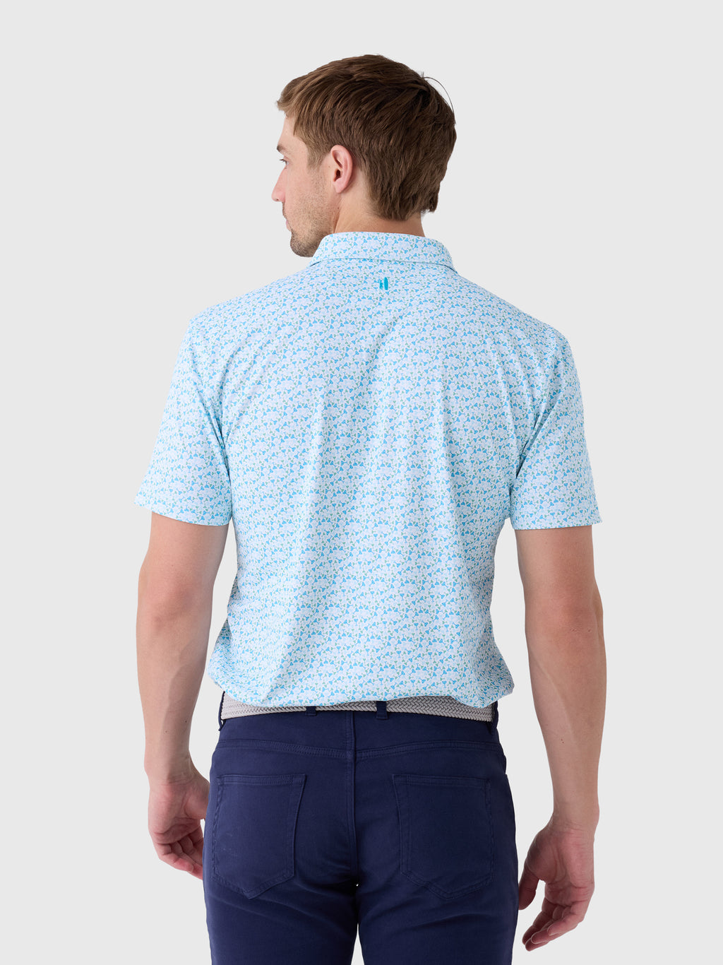 Johnnie-O Men's Cocktail Time Performance Mesh Polo - Saint Bernard