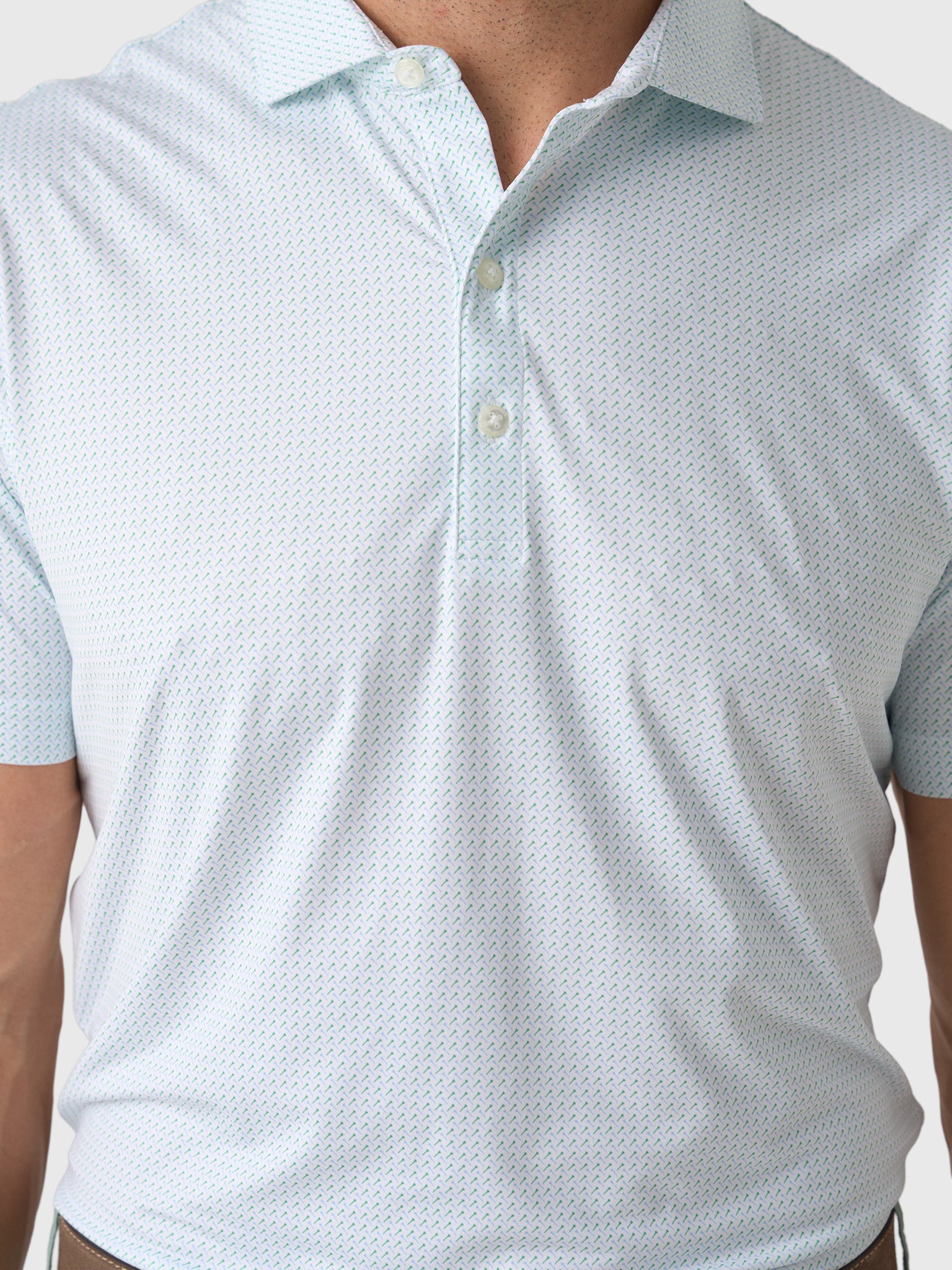 Johnnie-O Men's Tee Party Featherweight Performance Polo - Saint Bernard