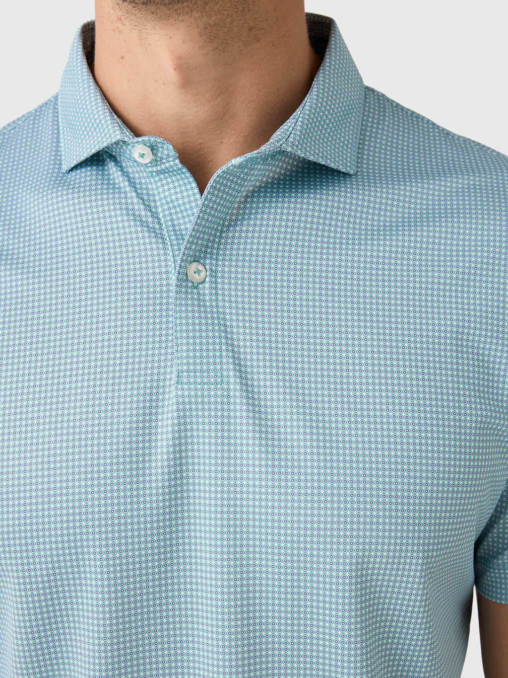 Johnnie-O Men's Dot Neat Performance Jersey Polo
