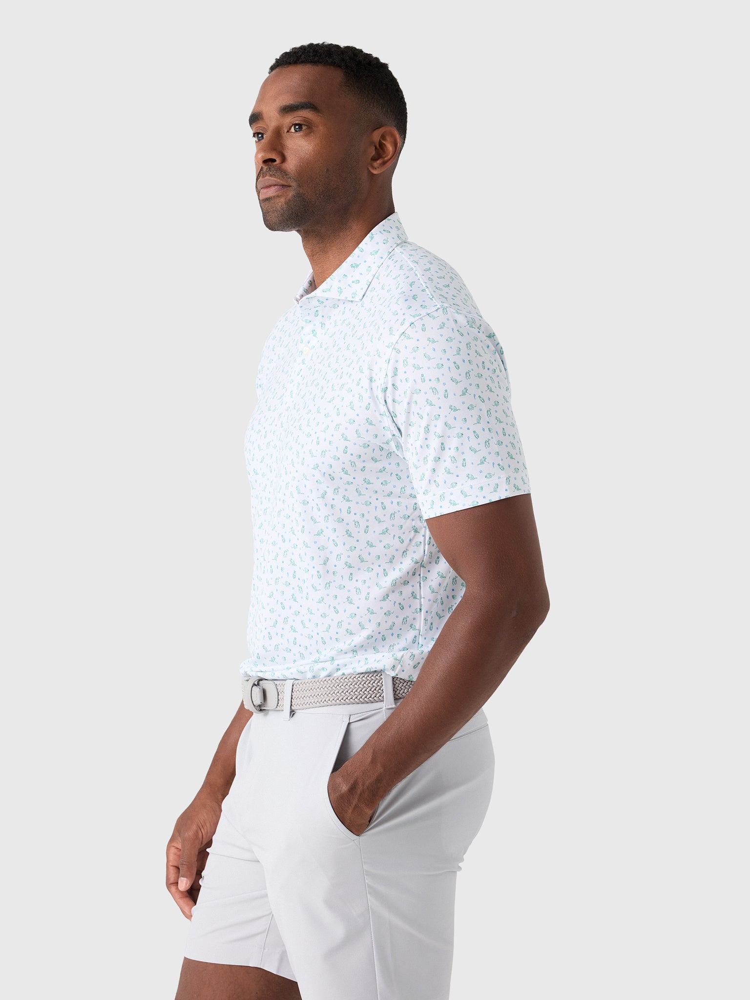 Johnnie-O Men's Armadillo Performance Jersey Polo - Saint Bernard