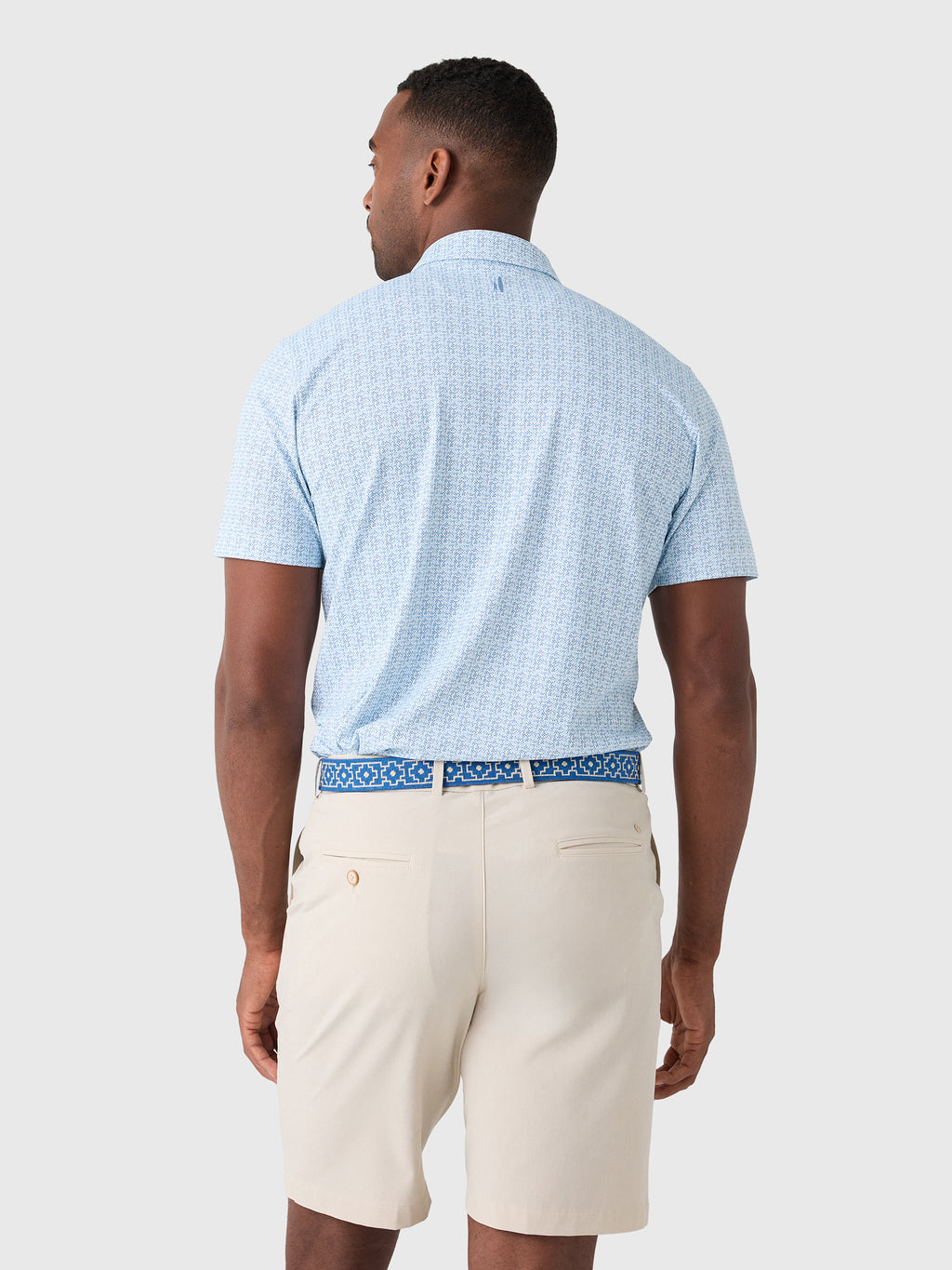Johnnie-O Men's Vintage Floral Performance Mesh Polo - Saint Bernard
