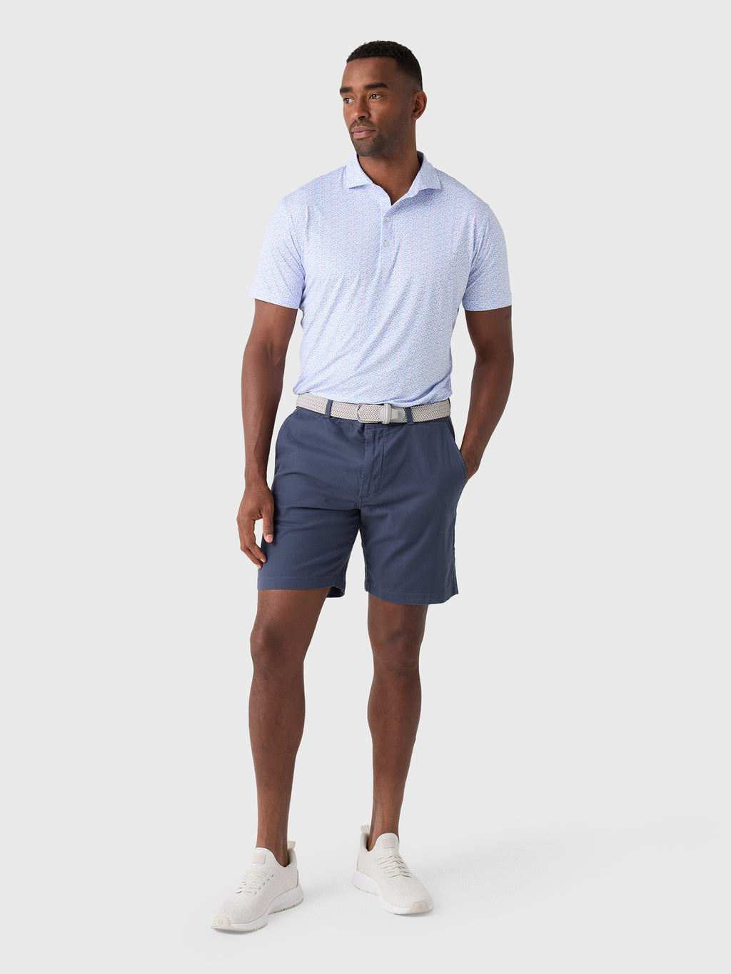 Johnnie-O Men's Petals Featherweight Performance Polo - Saint Bernard