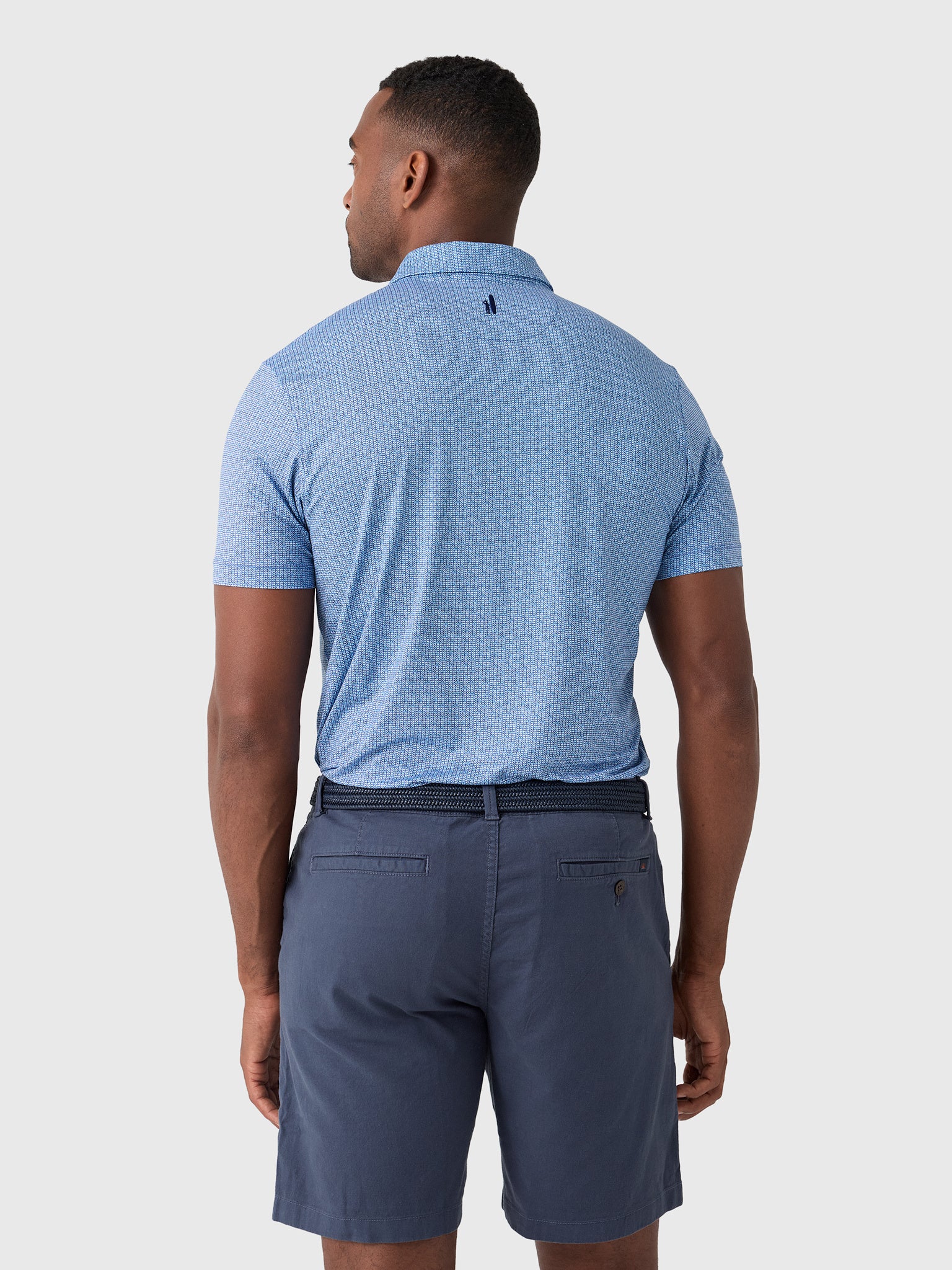 Johnnie-O Men's Fall Flower Featherweight Performance Polo - Saint Bernard