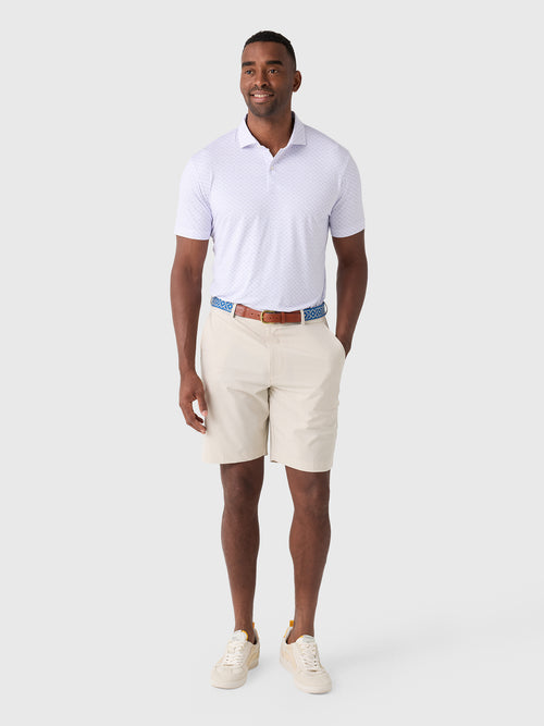 Johnnie-O Men's Fall Flower Featherweight Performance Polo - Saint Bernard