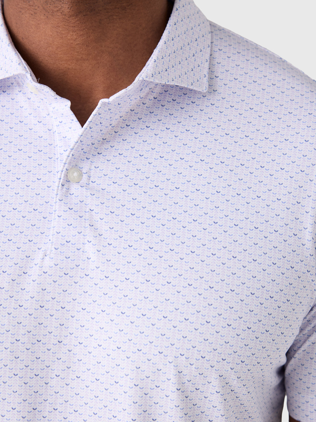 Johnnie-O Men's Fall Flower Featherweight Performance Polo - Saint Bernard