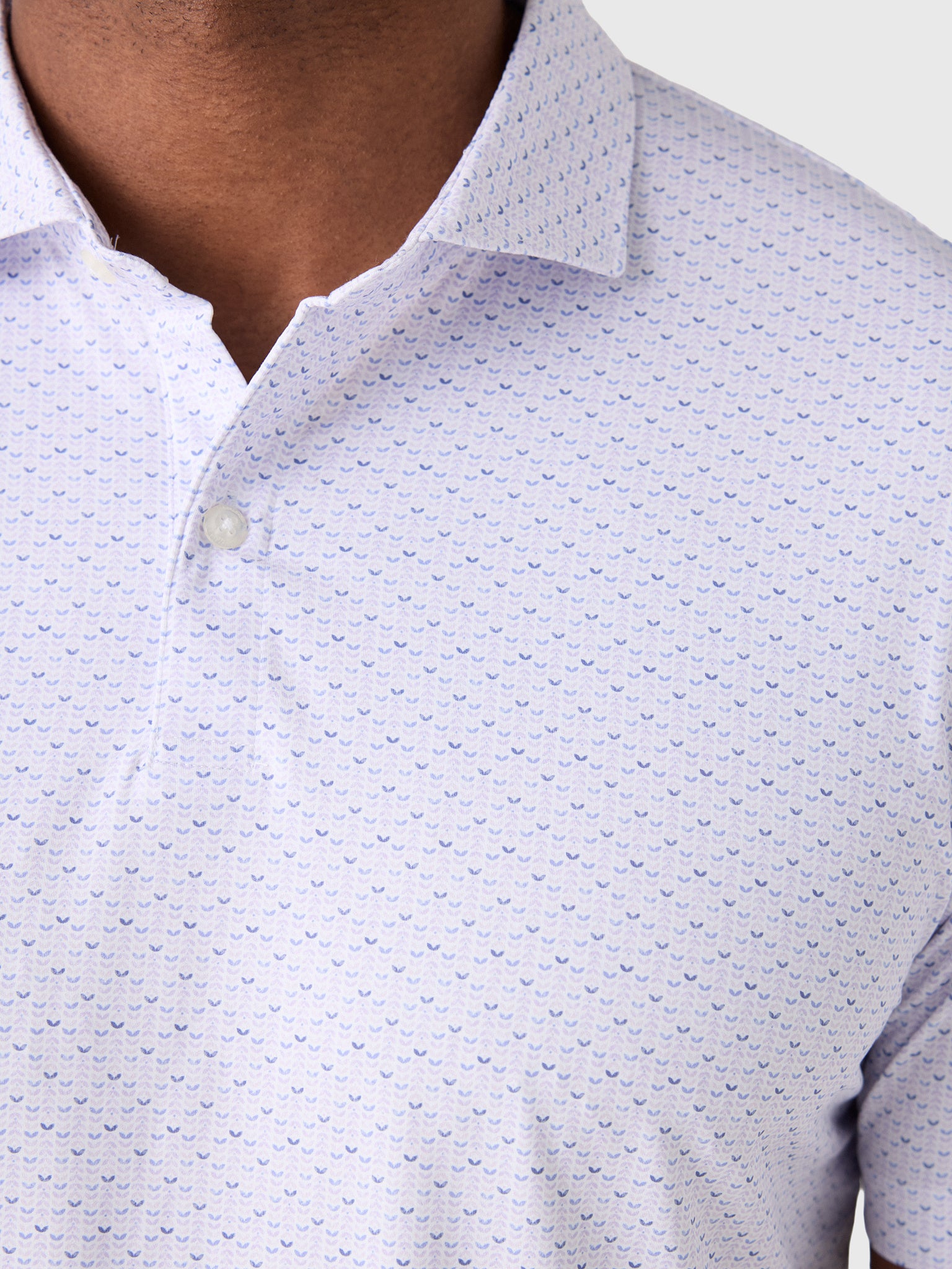 Johnnie-O Men's Fall Flower Featherweight Performance Polo - Saint Bernard