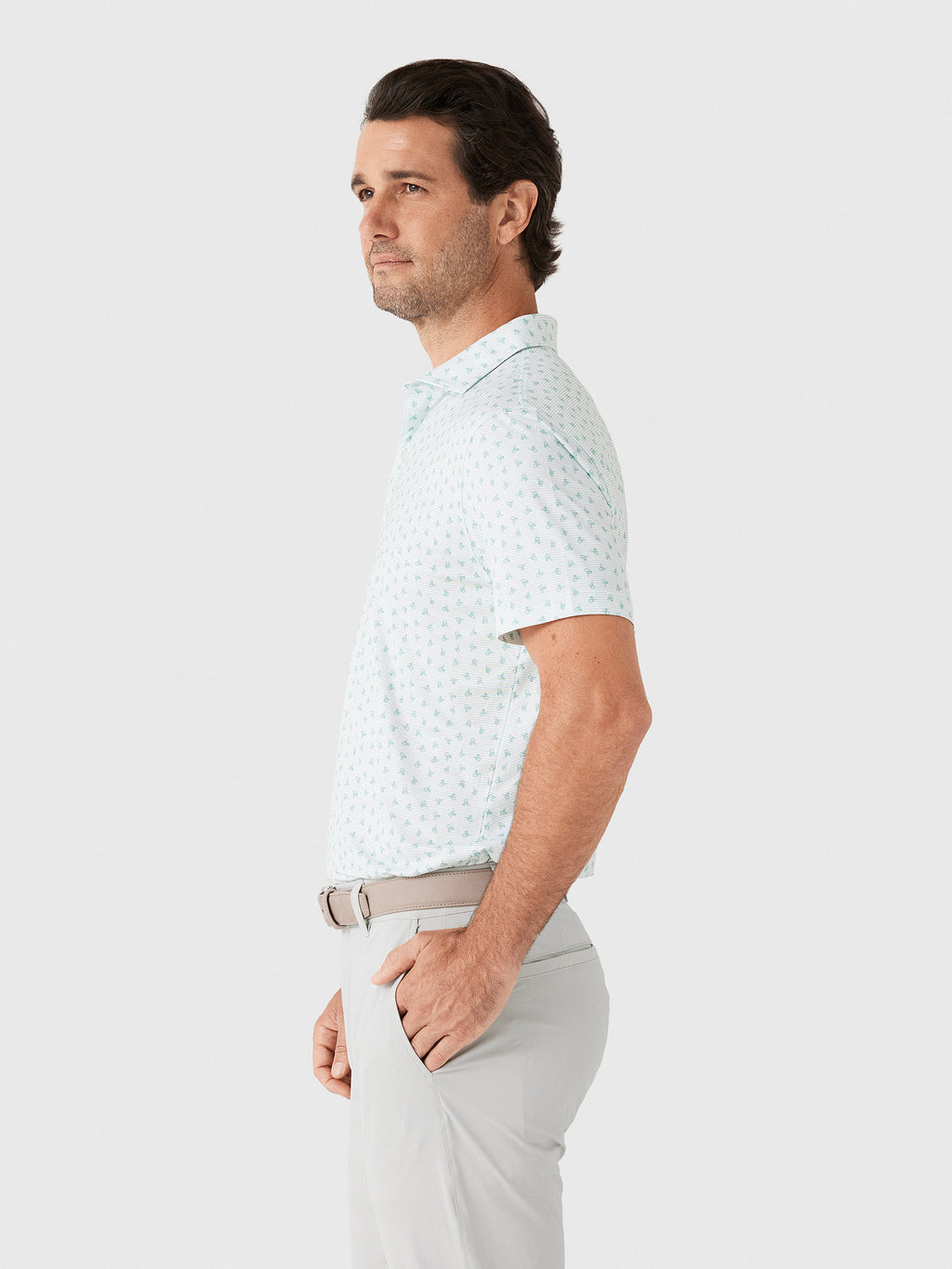 Johnnie-O Men's One For The Road Featherweight Performance Polo - Saint Bernard