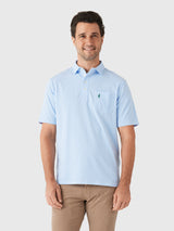 Johnnie-O Men's Jacks Stripe Original 4-Button Polo - Saint Bernard