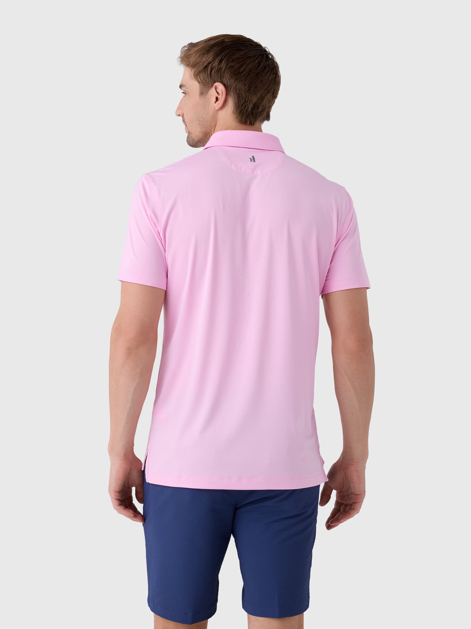 Johnnie-O Men's Birdie Solid Performance Jersey Polo - Saint Bernard