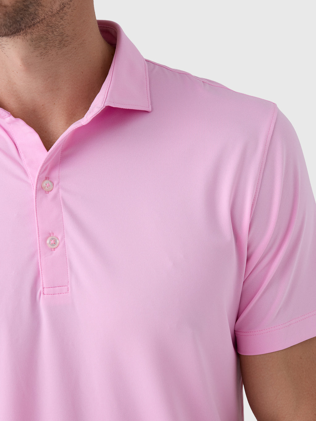 Johnnie-O Men's Birdie Solid Performance Jersey Polo - Saint Bernard