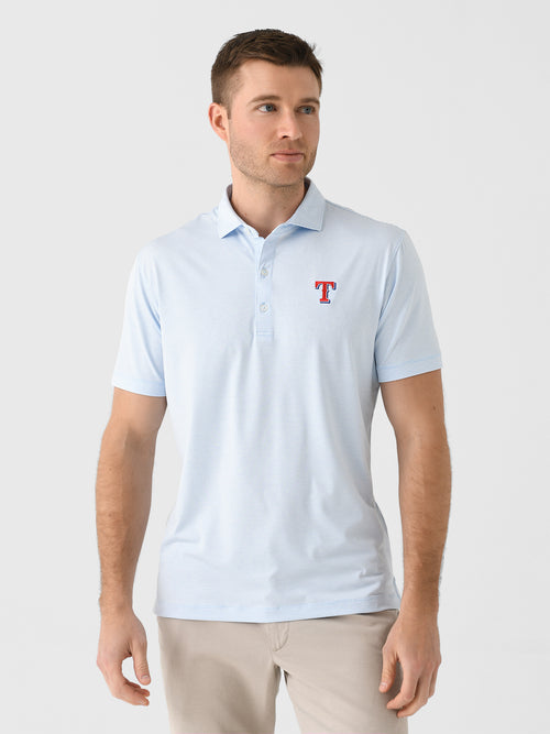 Johnnie-O Men's Texas Rangers Lyndonn Striped Jersey Performance Polo