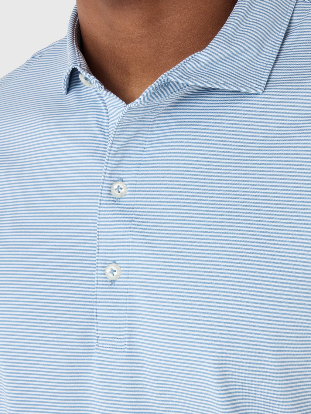 Johnnie-O Men's Lyndonn Stripe Performance Jersey Polo - Saint Bernard