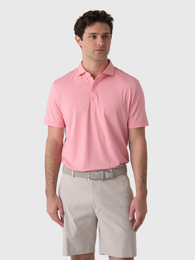 Johnnie-O Men's Lyndonn Stripe Performance Jersey Polo - Saint Bernard
