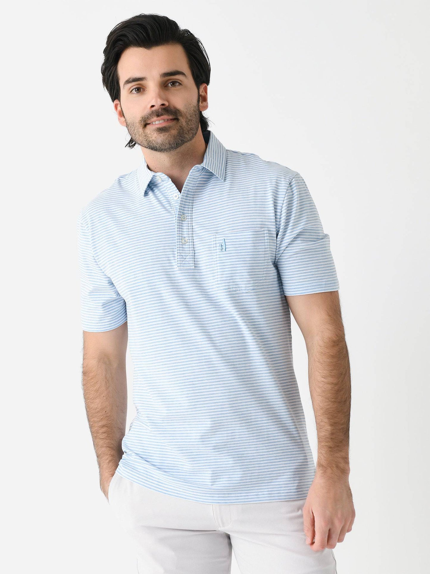 Johnnie-O Men's Dante Striped Polo - Saint Bernard