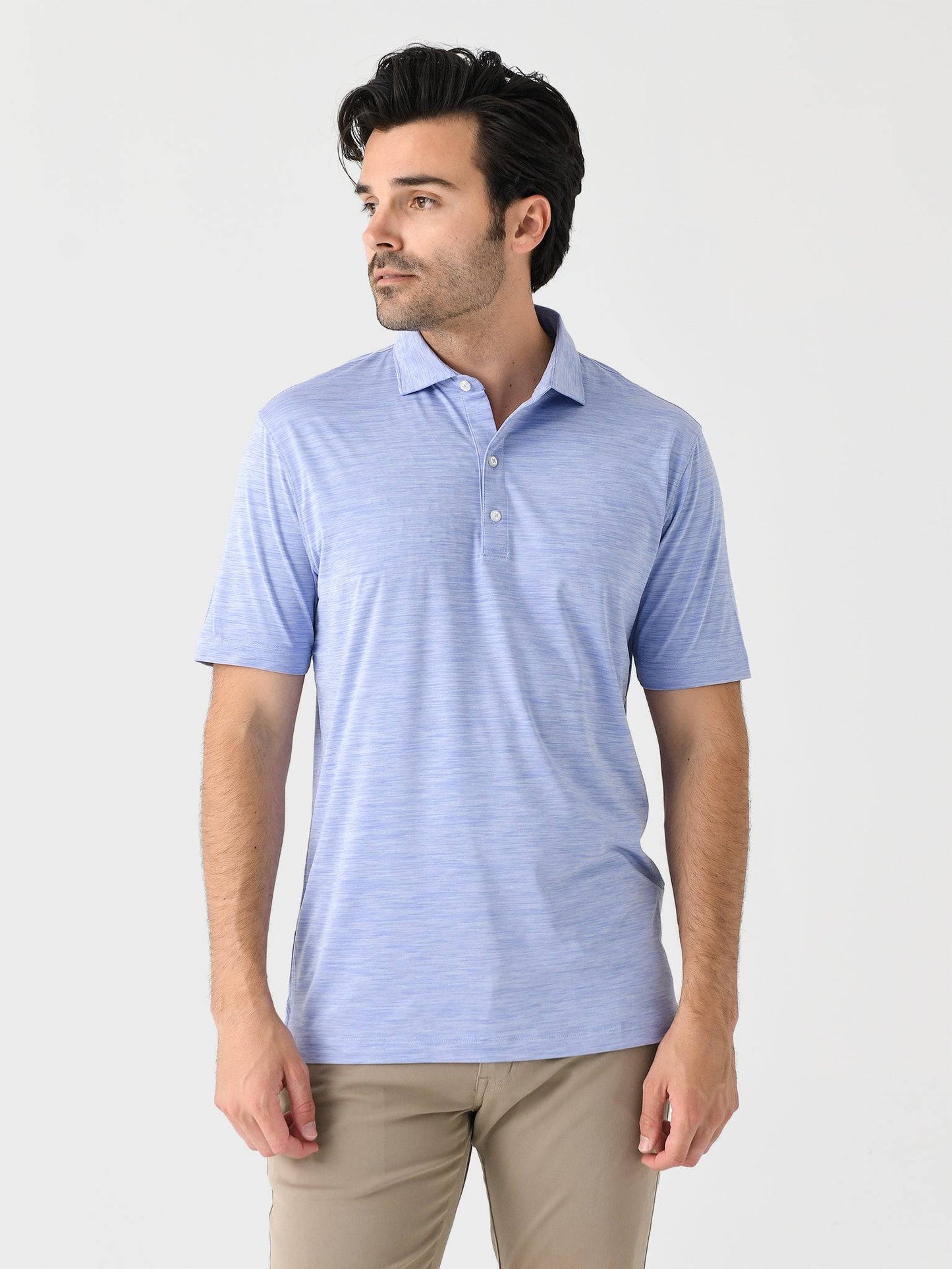 Johnnie-O Men's Huron Solid Featherweight Performance Polo - Saint Bernard