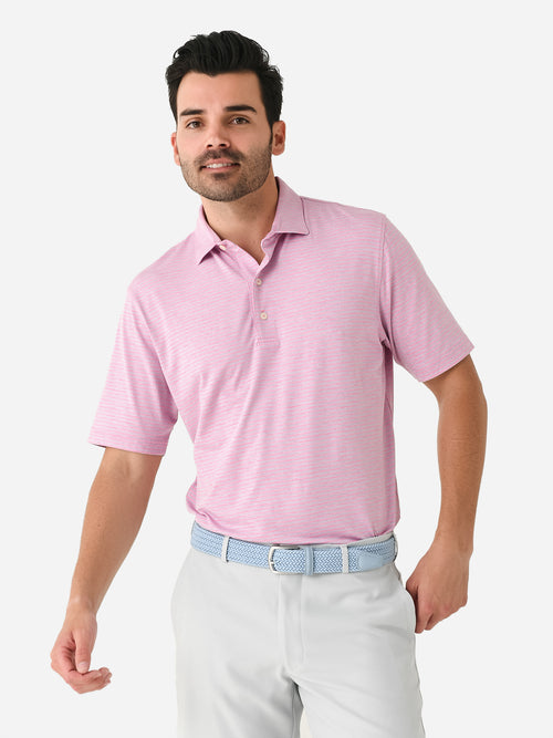 Johnnie-O Men's Arnold Striped Prep-Formance Polo