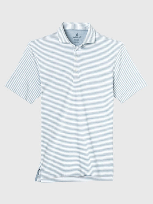 Johnnie-O Men's Seymour Stripe Performance Featherweight Polo