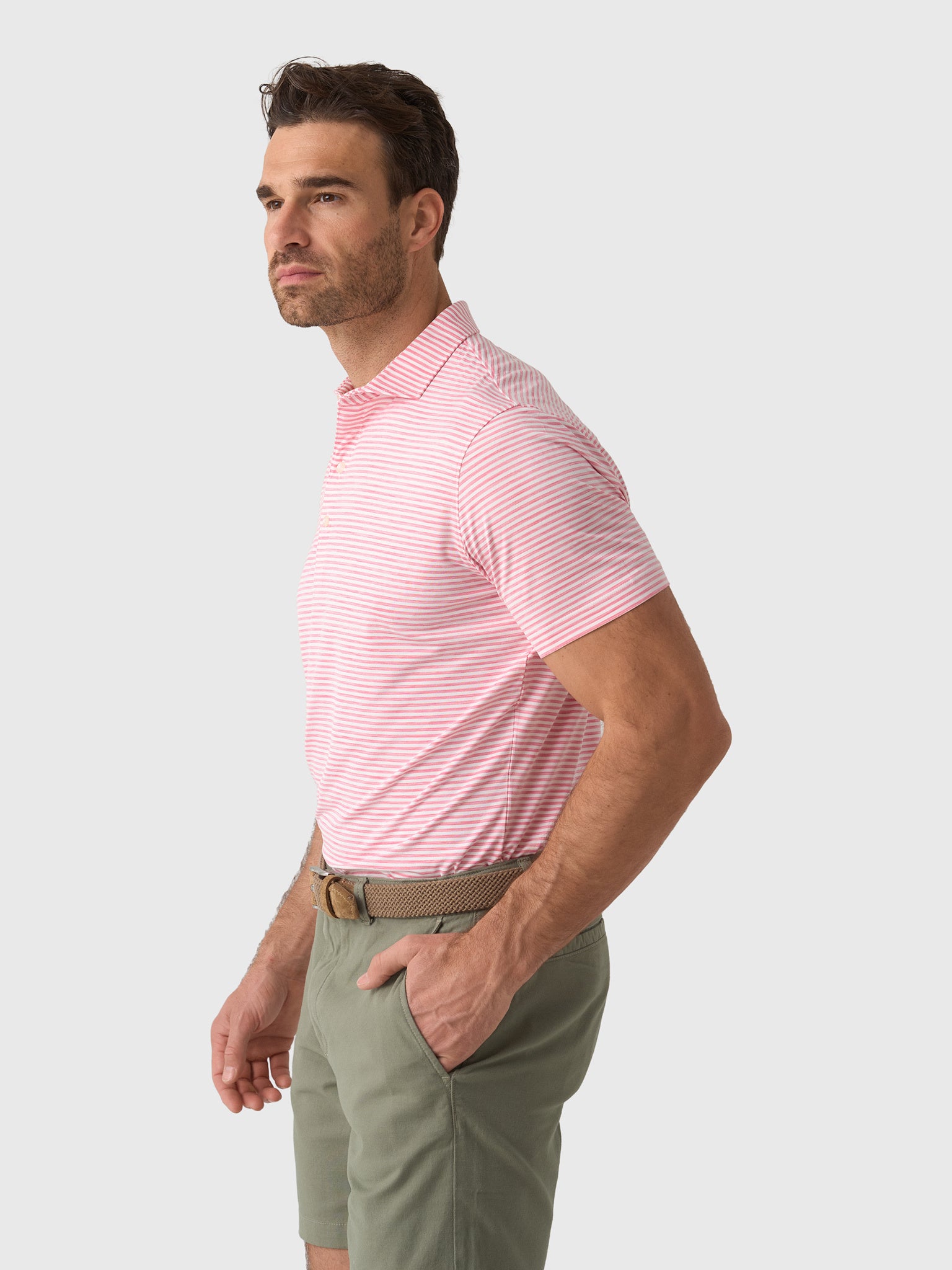 Johnnie-O Men's Seymour Featherweight Performance Polo - Saint Bernard