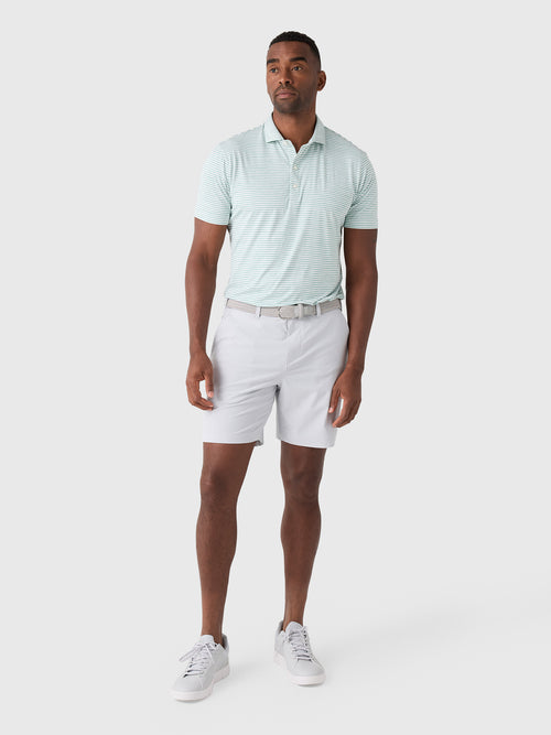 Johnnie-O Men's Seymour Stripe Performance Featherweight Polo - Saint Bernard