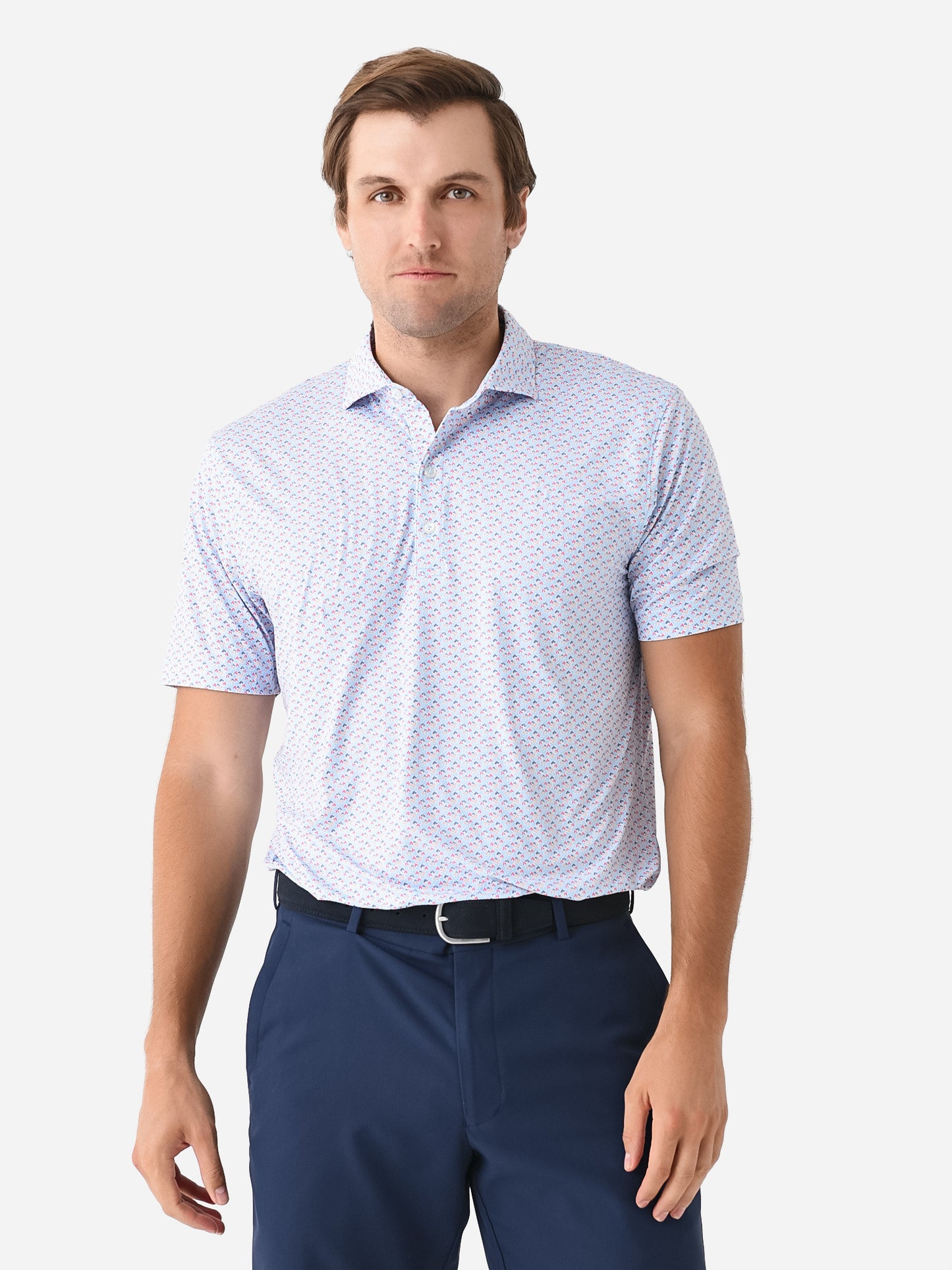 Johnnie-O Men's Forbes Featherweight Printed Polo