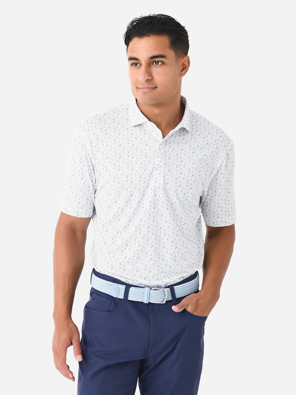 Johnnie-O Men's Te-Keel Ya Prep-Formance Polo - Saint Bernard