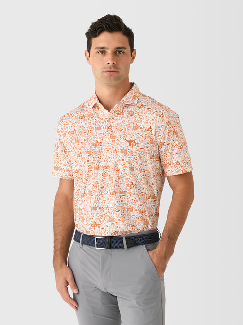 Johnnie-O Collegiate Men's Tailgater 2.0 Printed Jersey Performance Polo