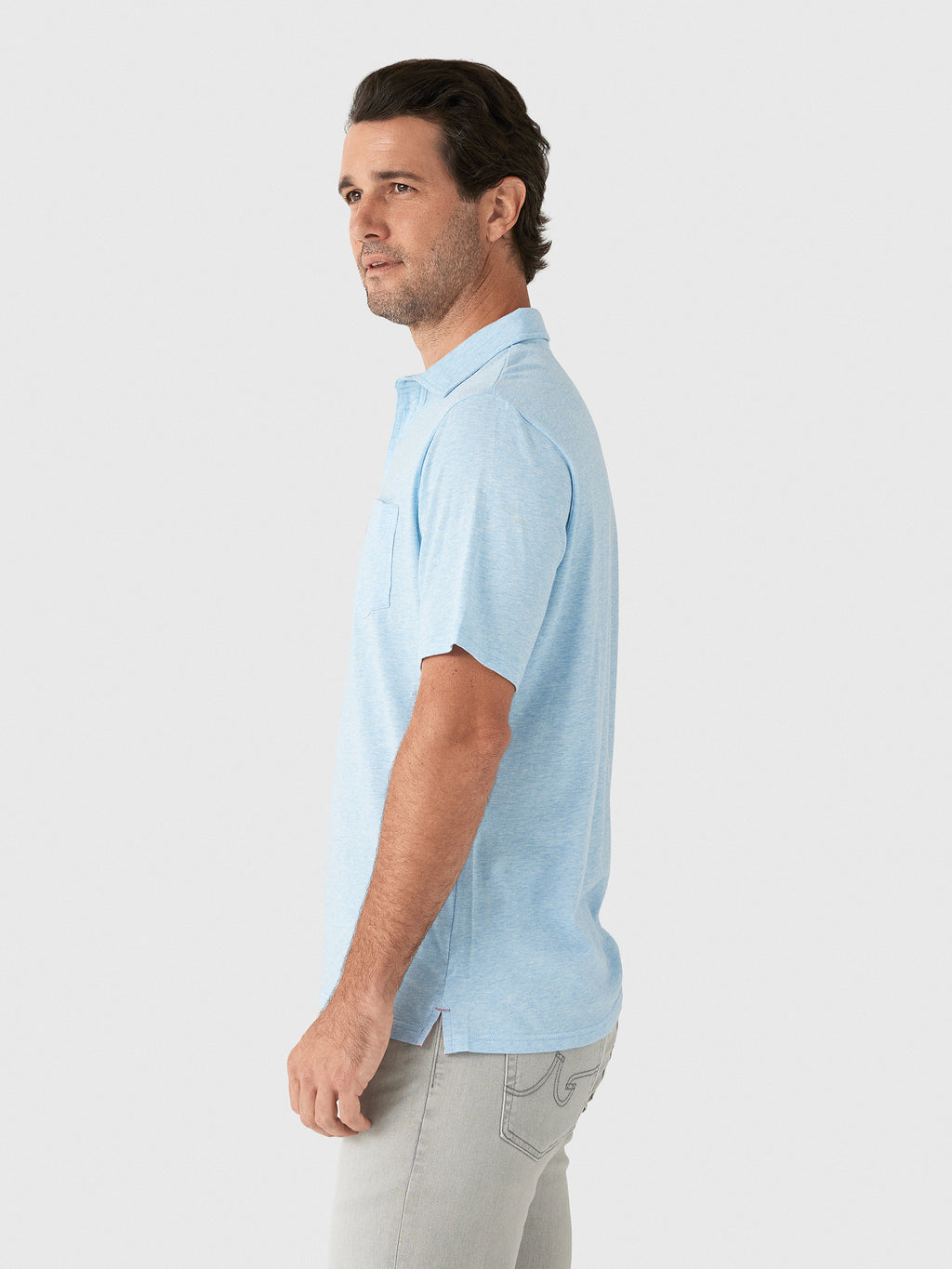 Johnnie-O Men's Heathered 2.0 Original 4-Button Polo - Saint Bernard