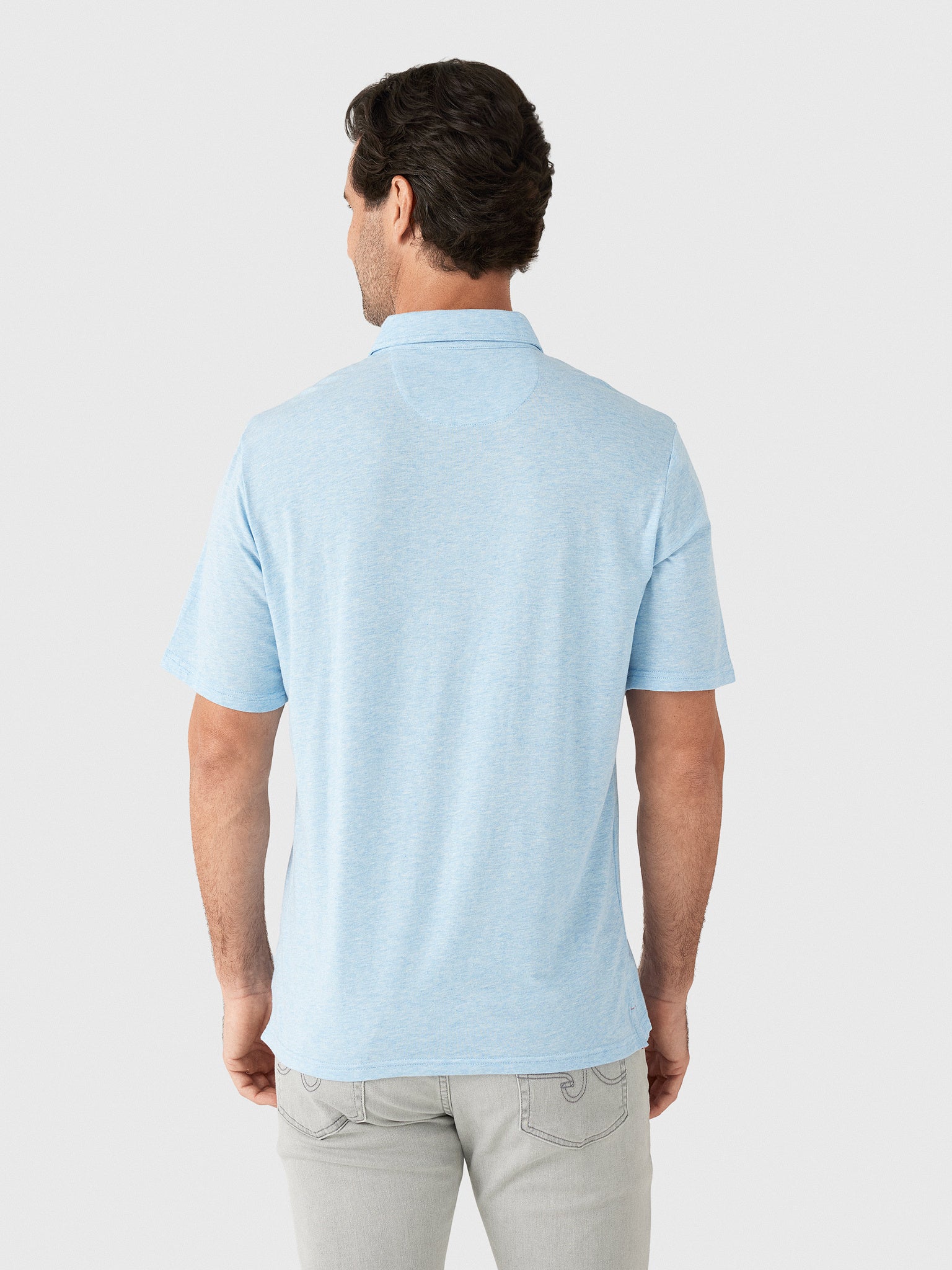 Johnnie-O Men's Heathered 2.0 Original 4-Button Polo - Saint Bernard
