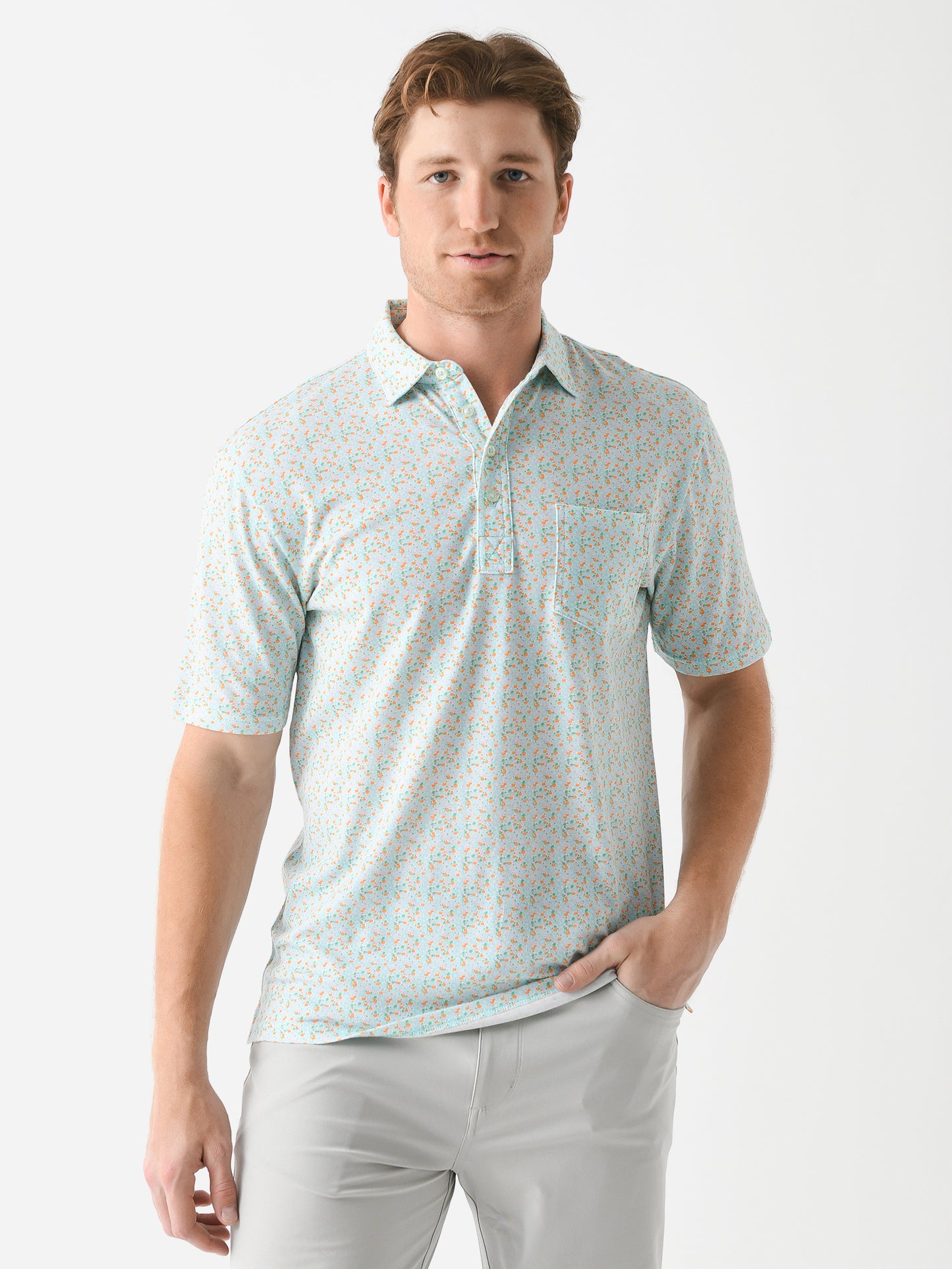 Johnnie-O Men's Fluer Original Polo - Saint Bernard