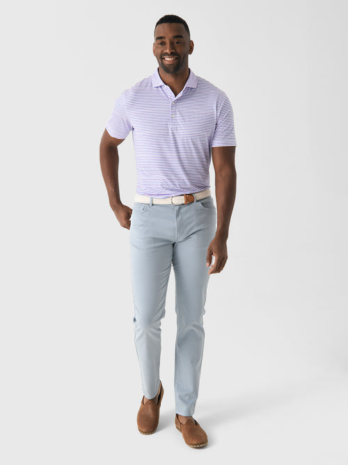 Johnnie-O Men's Warwick Striped Featherweight Performance Polo
