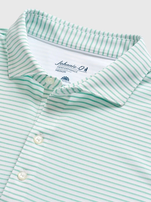 Johnnie-O Men's Michael Stripe Performance Jersey Polo