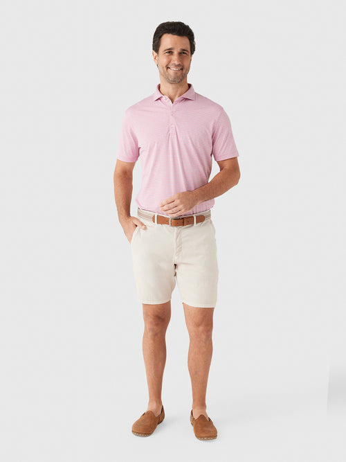 Johnnie-O Men's Michael Stripe Performance Jersey Polo